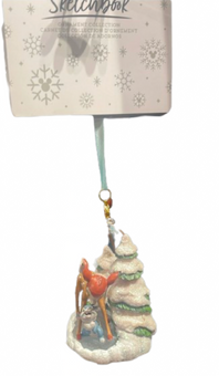 Disney Parks Bambi and Thumper Sketchbook Christmas Ornament New with Tag