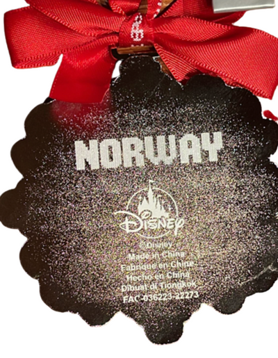 Disney Parks Epcot Norway Snowflake Metal Christmas Ornament New With Tag