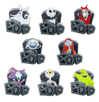 Disney Parks Nightmare Before Christmas Mystery Pin Set Random New With Card