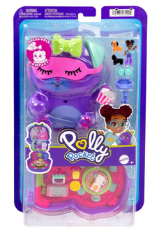 Polly Pocket Sleepover Puppy Compact Travel Toy Playset New With Tag