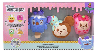 Disney Munchlings Mickey, Minnie, Stitch & Mystery 6-Inch Plush 4-Pack New Box