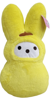 Peeps x Hello Kitty Yellow Bunny Shaped Plush Pompompurin 18in Toy New With Tag