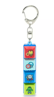 Disney Parks Marvel Keyboard Fidget Keychain Bag Charm New With Tag