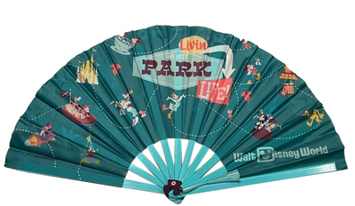 Disney Parks WDW Folding Fan - Play in the Park - Mickey & Friends New with Tag