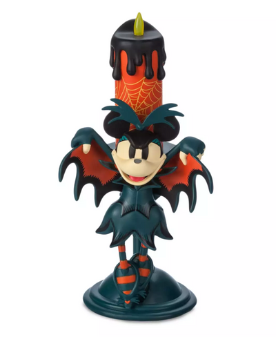 Disney Parks Halloween 2023 Minnie Halloween Light-up Vampire Candle Figure New