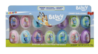 Galerie Bluey 14 Count Special Edition Printed Eggs in Box with Candy New