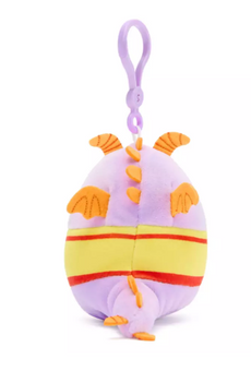 Disney Parks Figment Squishmallow Plush Bag Charm Keychain EPCOT Toy New w Tag