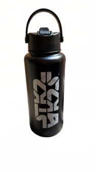 Disney Parks Star Wars May the 4th Logo Aurebesh Black Water Bottle New