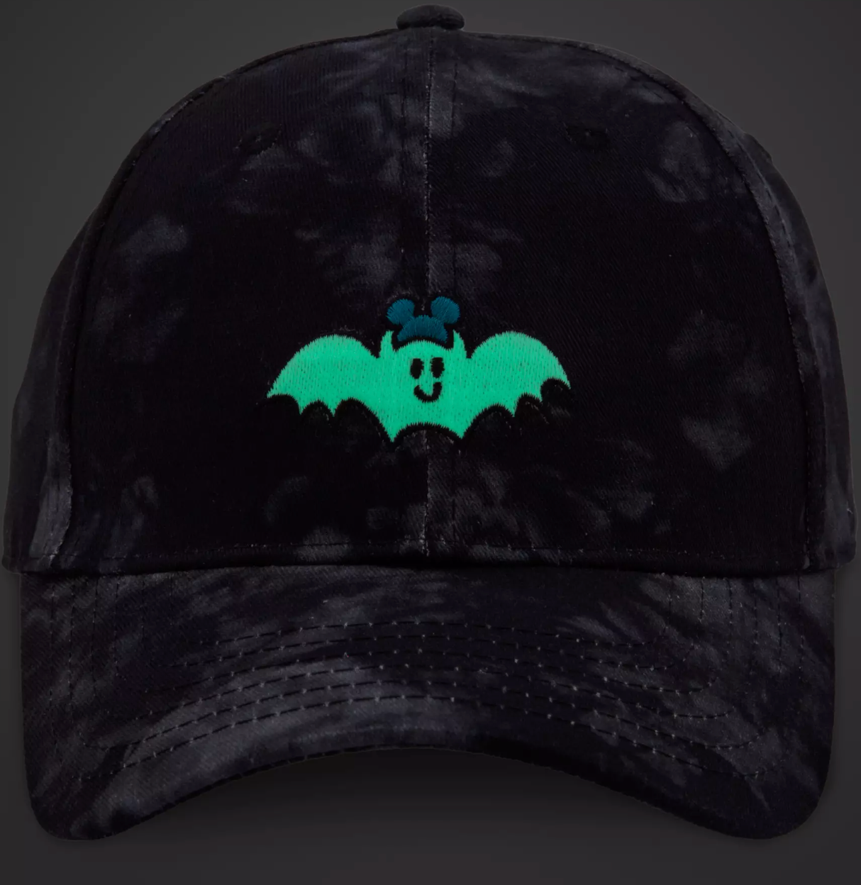 Disney Parks Halloween Bat with Mickey Ear Hat Baseball Hat Glow One Size New