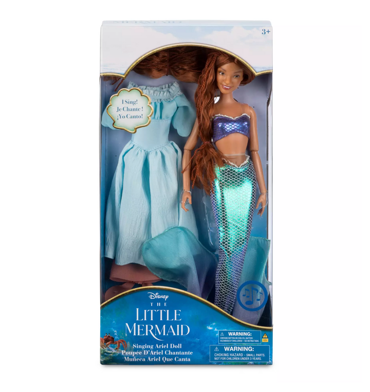 Disney The Little Mermaid Live Action Film Ariel Singing Doll 11inc Ne – I  Love Characters
