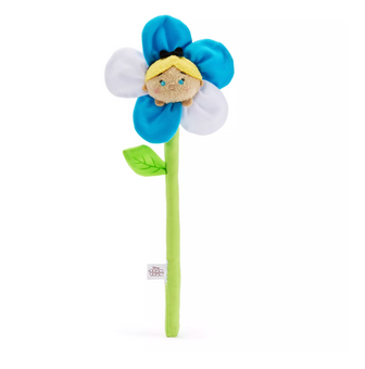Disney Parks Bendable White Blue Flower Alice in Wonderland Plush New with Tag