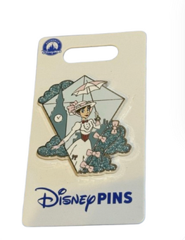Disney Parks Mary Poppins Holding Umbrella Pin New with Card