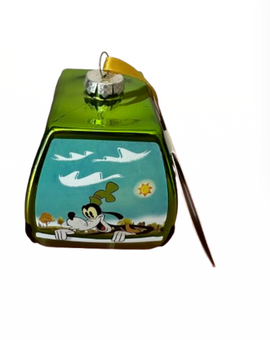 Disney Parks Skyliner Goofy Pete Horace Clarabelle Glass Christmas Ornament New