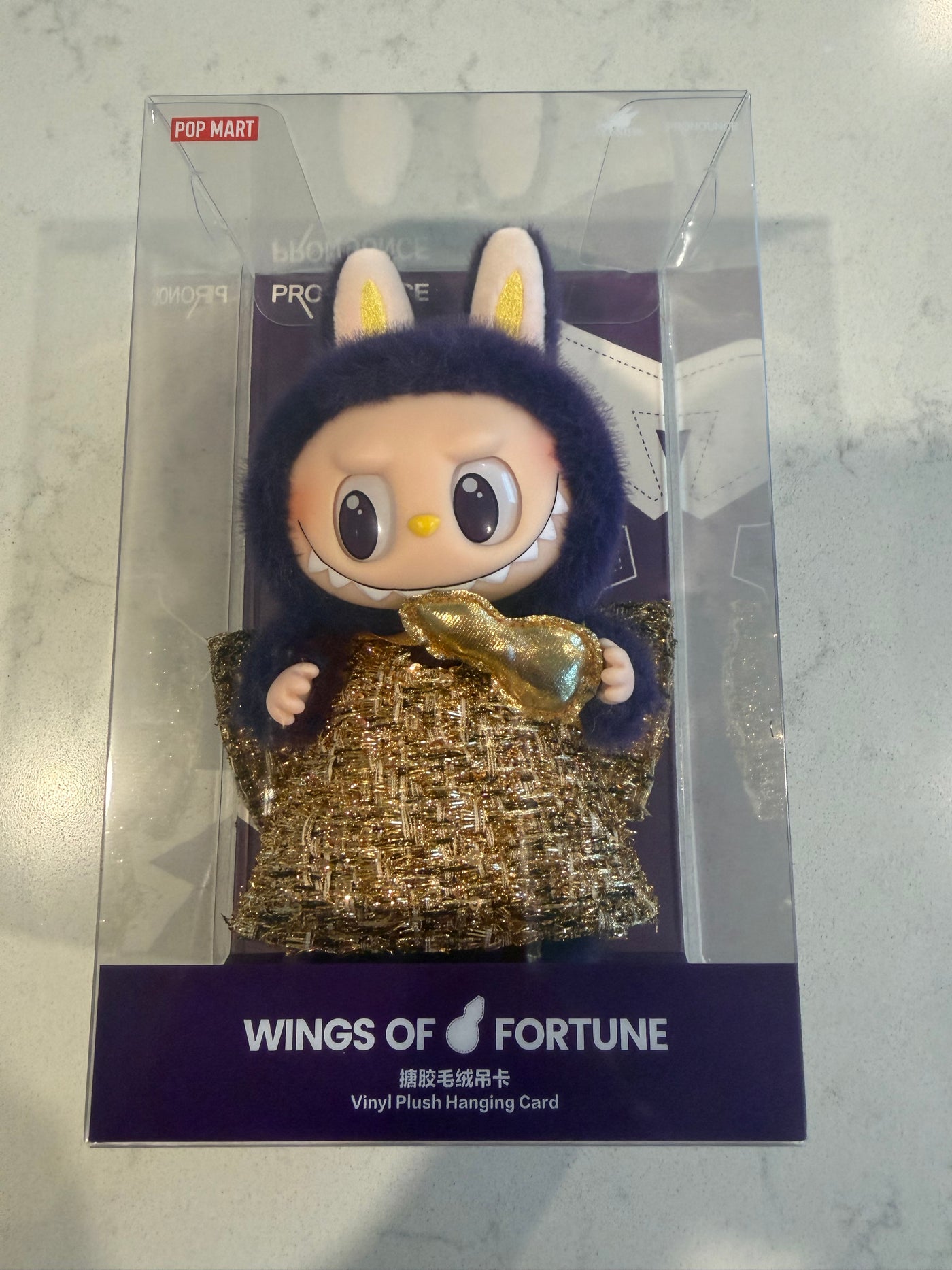 Pop Mart Labubu The Monsters Wings of Fortune Plush Hanging Card New with Box