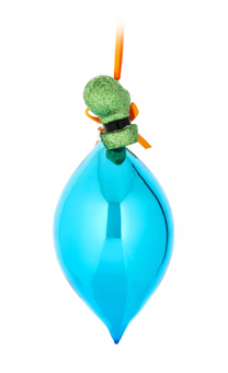 Disney Parks Goofy Glitter Glass Drop Christmas Ornament New with Tag