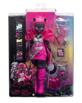 Monster High 12.7" Catty Noir Fashion Doll Pink Hair Toy New With Box
