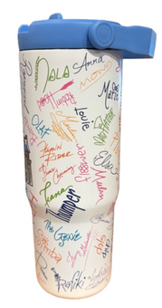 Disney Parks WDW Castle Tumbler Character Signatures New With Tag