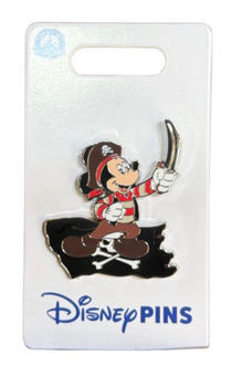Disney Parks Pirates of the Caribbean Mickey Mouse Pirate OE Pin New With Card