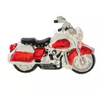 Robert Stanley Red Glitter Motorcycle Glass Christmas Ornament New with Tag
