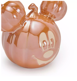 Disney Parks Mickey Jack-o'-Lantern Stoneware Halloween Candy Bowl New