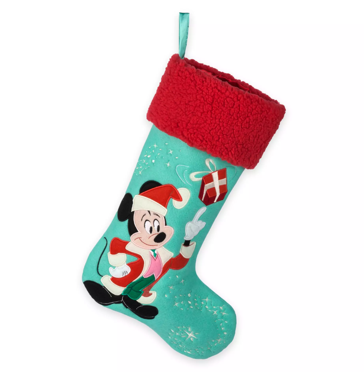 Disney Parks Classics Collection Santa Mickey Christmas Tree Stocking New w Tag