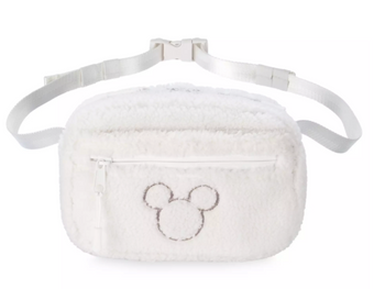 Disney Parks Mickey Mouse Icon Fleece Belt Bag New With Tag