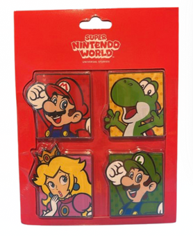 Universal Studios SUPER NINTENDO WORLD Characters Magnet Set 4 New With Tag