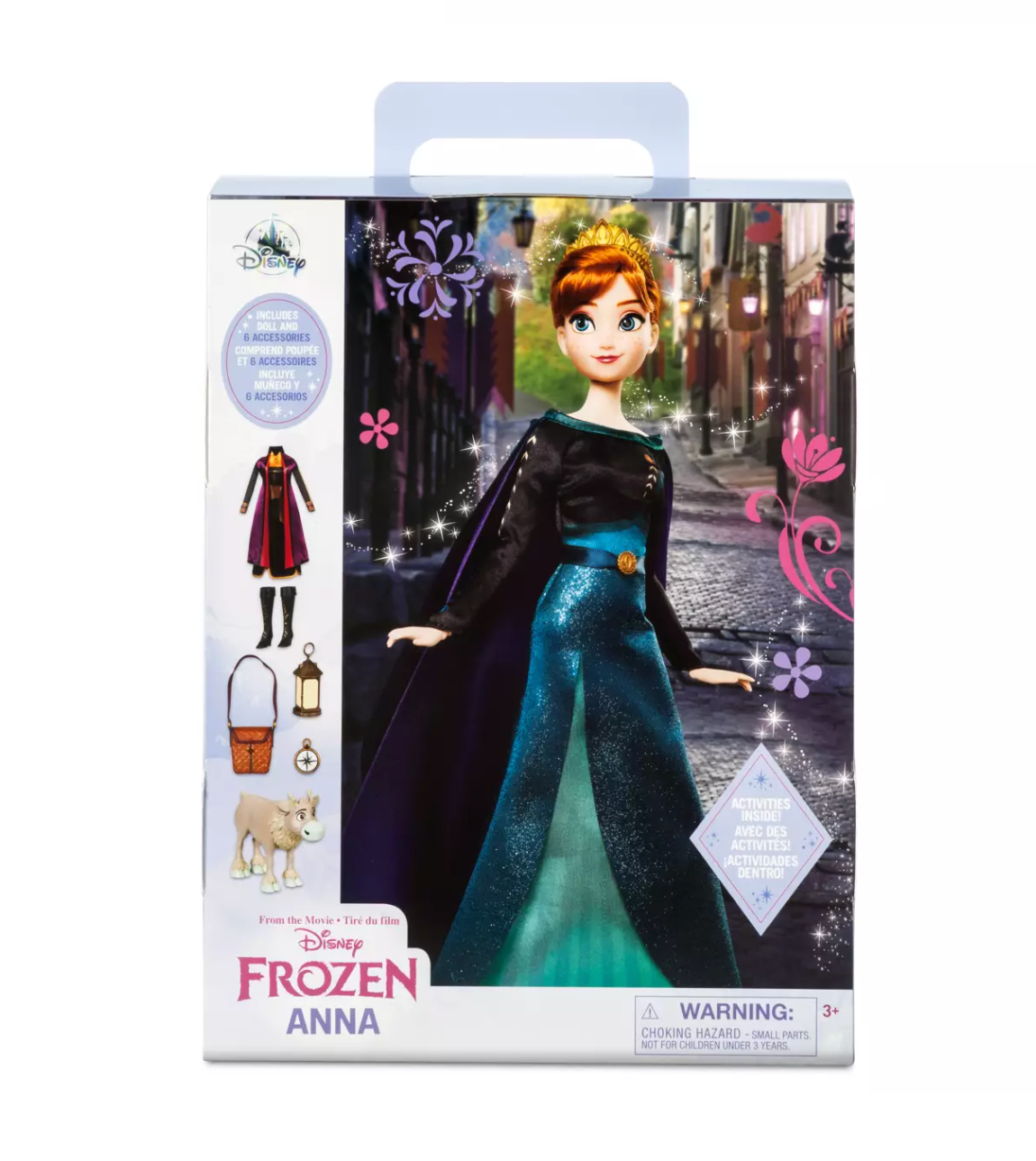 Disney Story Doll with Accessories and Activity Frozen Anna New with Box