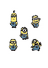 Universal Studios Despicable Me Minion Mini Pin Set of 5 New With Card