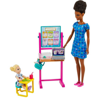 Barbie Teacher Playset - Brown Hair Toy New with Box
