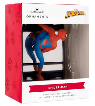 Hallmark Marvel Spider-Man on Window Christmas Ornament New with Box