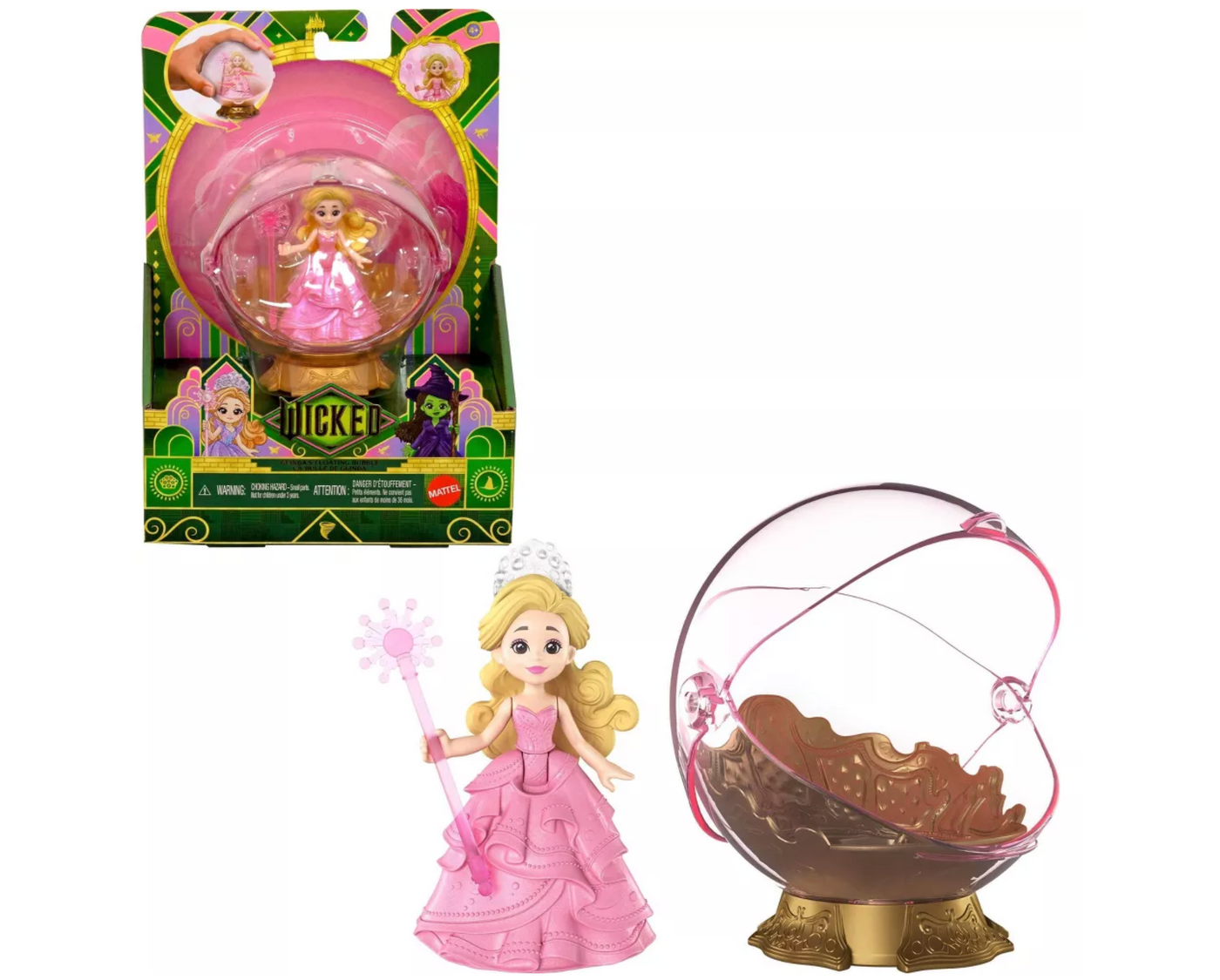 Universal Pictures’ Wicked Glinda’s Floating Bubble Toy w Vehicle & Glinda New
