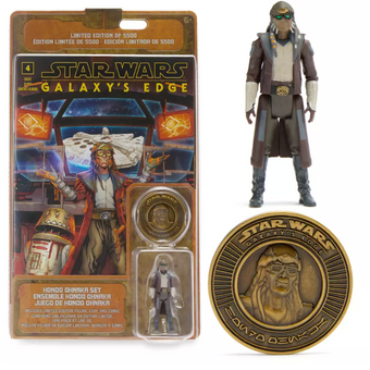 Disney Parks Hondo Ohnaka Action Figure Comic Book Set Star Wars Galaxy Edge New