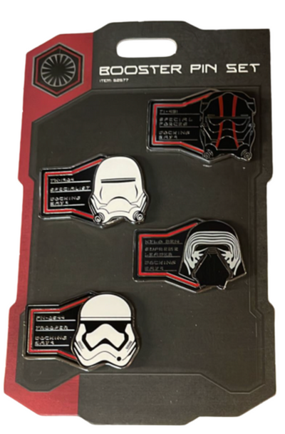 Disney Parks Star Wars Galaxy Edge Booster Pin Set New With Card