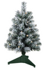 Hallmark Miniature Snowy Green Pre-Lit Christmas Tree 18.75inc New with Tag