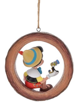 Disney Parks Pinocchio and Jiminy Cricket Christmas Ornament New With Tag