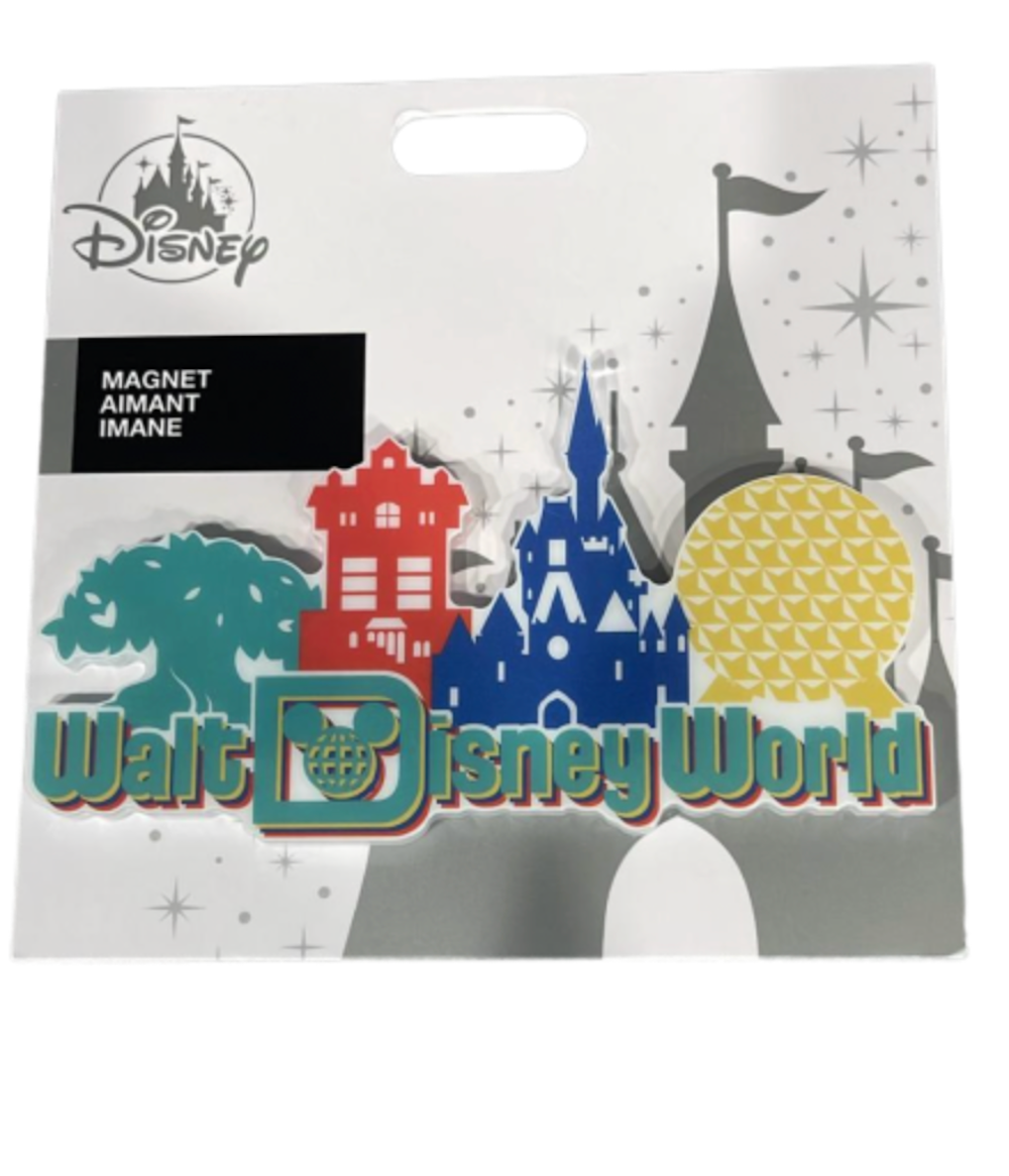 Disney Walt Disney World 4 Parks Mickey Icon Magnet New with Card