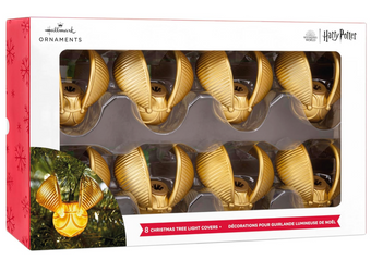 Hallmark Harry Potter Golden Snitch Christmas Light Covers New With Box