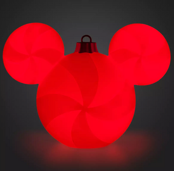 Disney Parks Mickey Icon Holiday Light-Up Changing Color Decor Large New