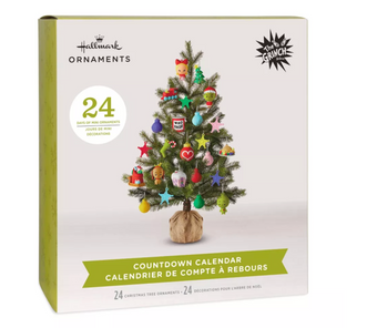 Hallmark The Grinch Christmas Countdown Calendar 24 Days of Mini Ornaments New