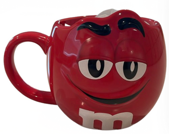 Disney Parks M&M's World Red Character 3D Figural Coffee Mug New With Tag