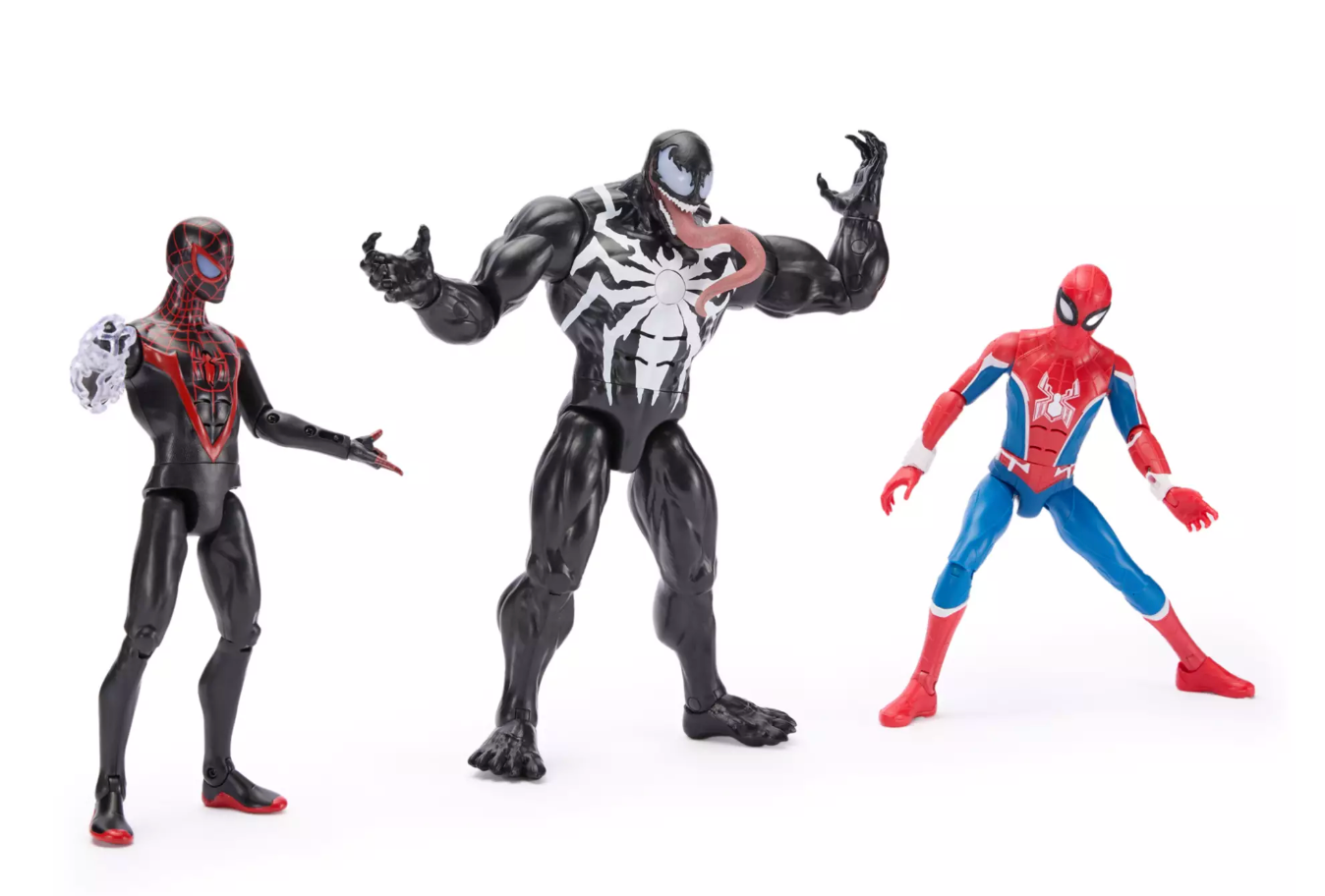 Disney SpiderMan Venom Miles Morales Talking Action Figure Marvel Power Icons