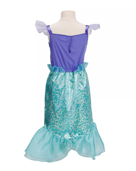 Disney Princess Ariel Satin Core Dress with Cameo Size 4-6x New with Tag