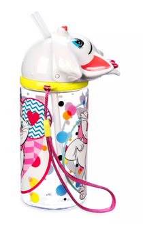 Disney Parks Marie Figural Water Bottle Built-In Straw Aristocats New With Tag