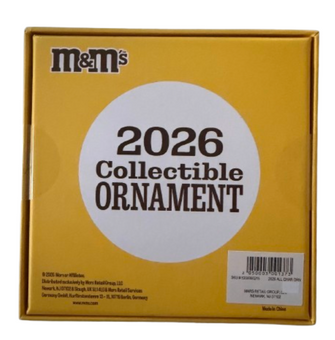 M&M's World 2026 All Characters Collectible Christmas Ornament New with Box