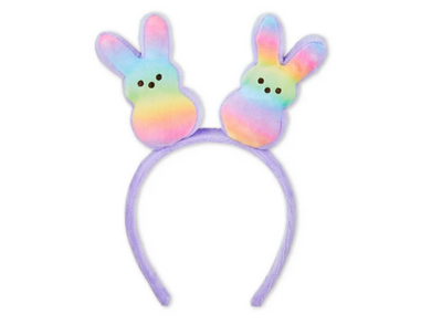 Peeps Easter Peep Purple Rainbow Bunny Headband One Size Plush New with Tag