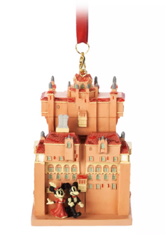 Disney Parks Hollywood Tower Hotel Sketchbook Christmas Ornament WDW New W Tag