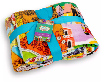 Disney Parks Vintage Maps Throw Blanket New With Tag