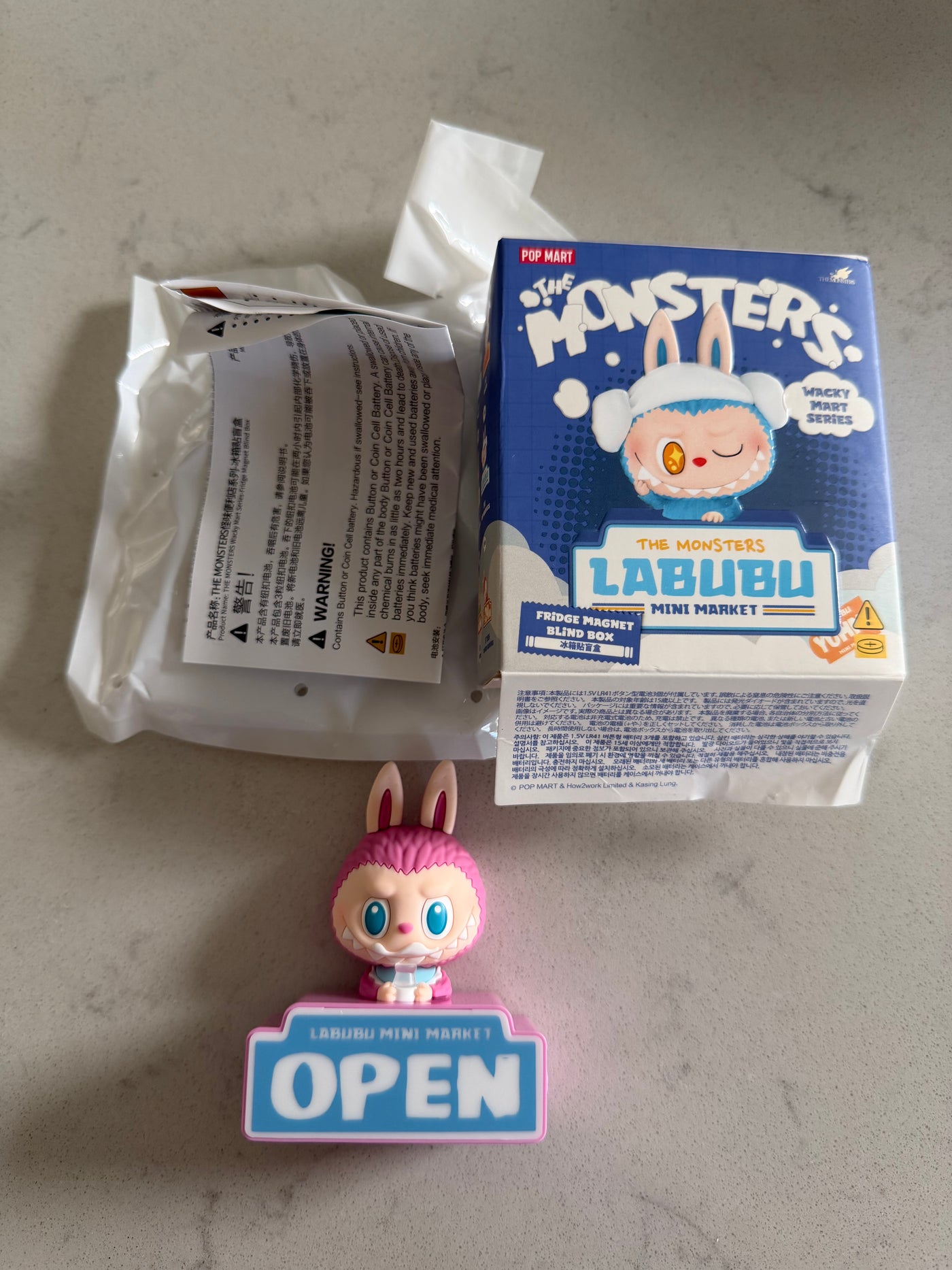 Pop Mart Labubu The Monsters Wacky Mart Milk Fridge Magnet USA Seller New w Box