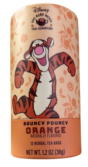 Disney Parks Winnie the Pooh Tigger Bouncy Pouncy Orange 100 Acre Wood Tea New